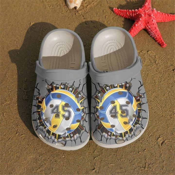 Volleyball Personalized Crack Sku 2647 Crocs Crocband Clog Comfortable