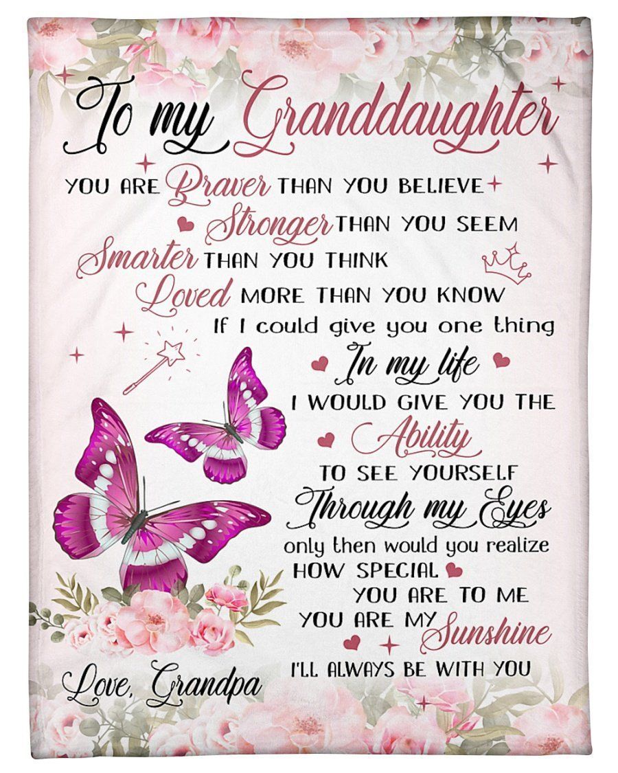 Granddaughter To My Granddaughter You Are Braver Than You Believe