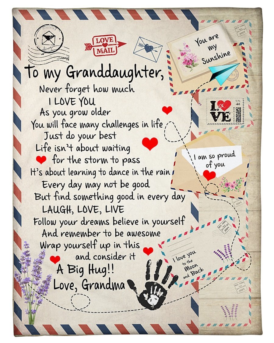 Love Mail To My Granddaughter Never Forget How Much I Love You A Big