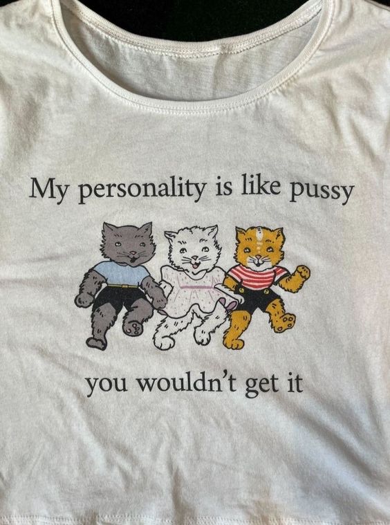 My Personality Is Like Pussy You Wouldn T Get It T Shirt Love Art USA