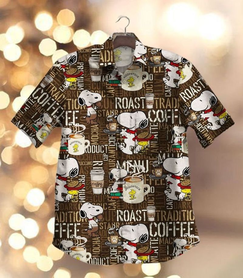 Snoopy For Man And Woman Print Short Sleeve Hawaii Shirt Dh Ha23378