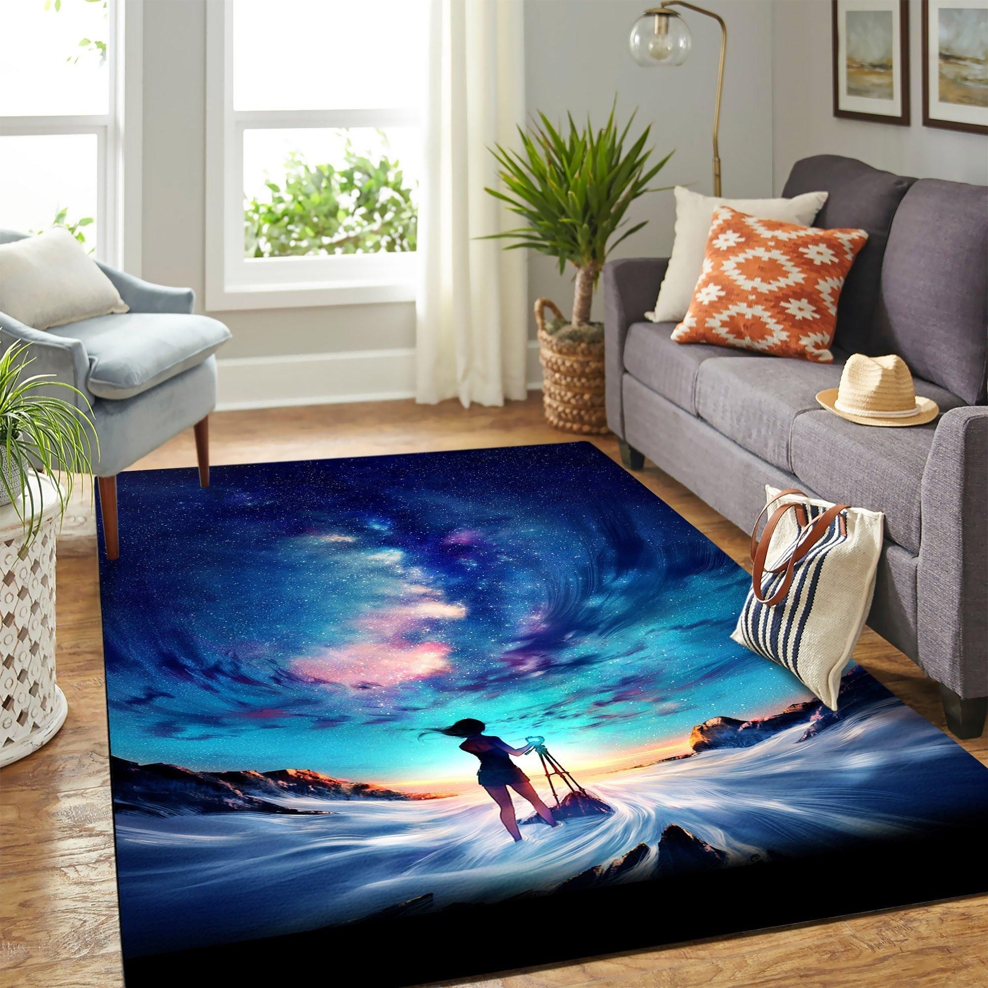 Anime catch the sky dream Area Rug Geeky Carpet – home decor – Bedroom Living Room decor