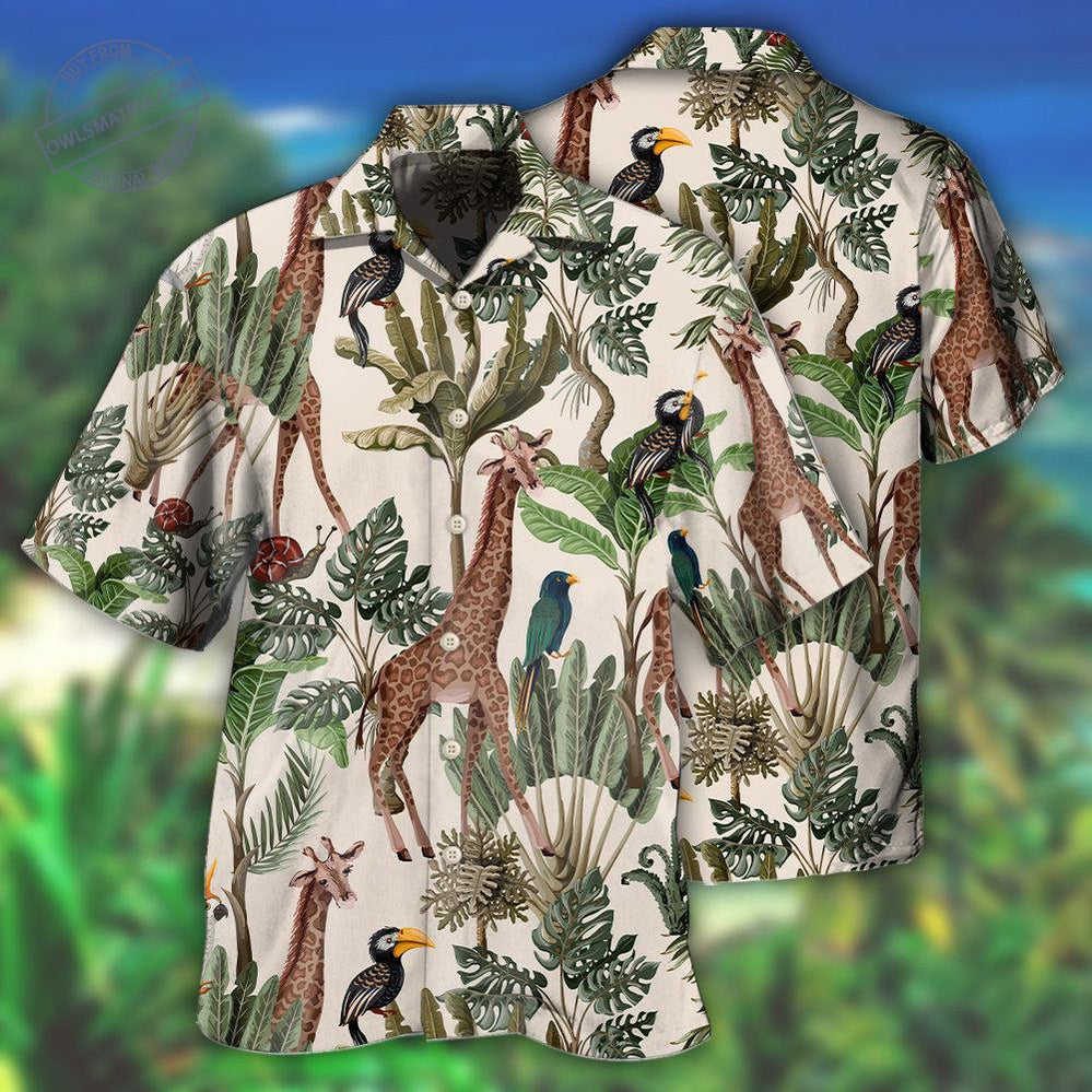 Giraffe Tropical Life Basic Hawaii Shirt Ha98439