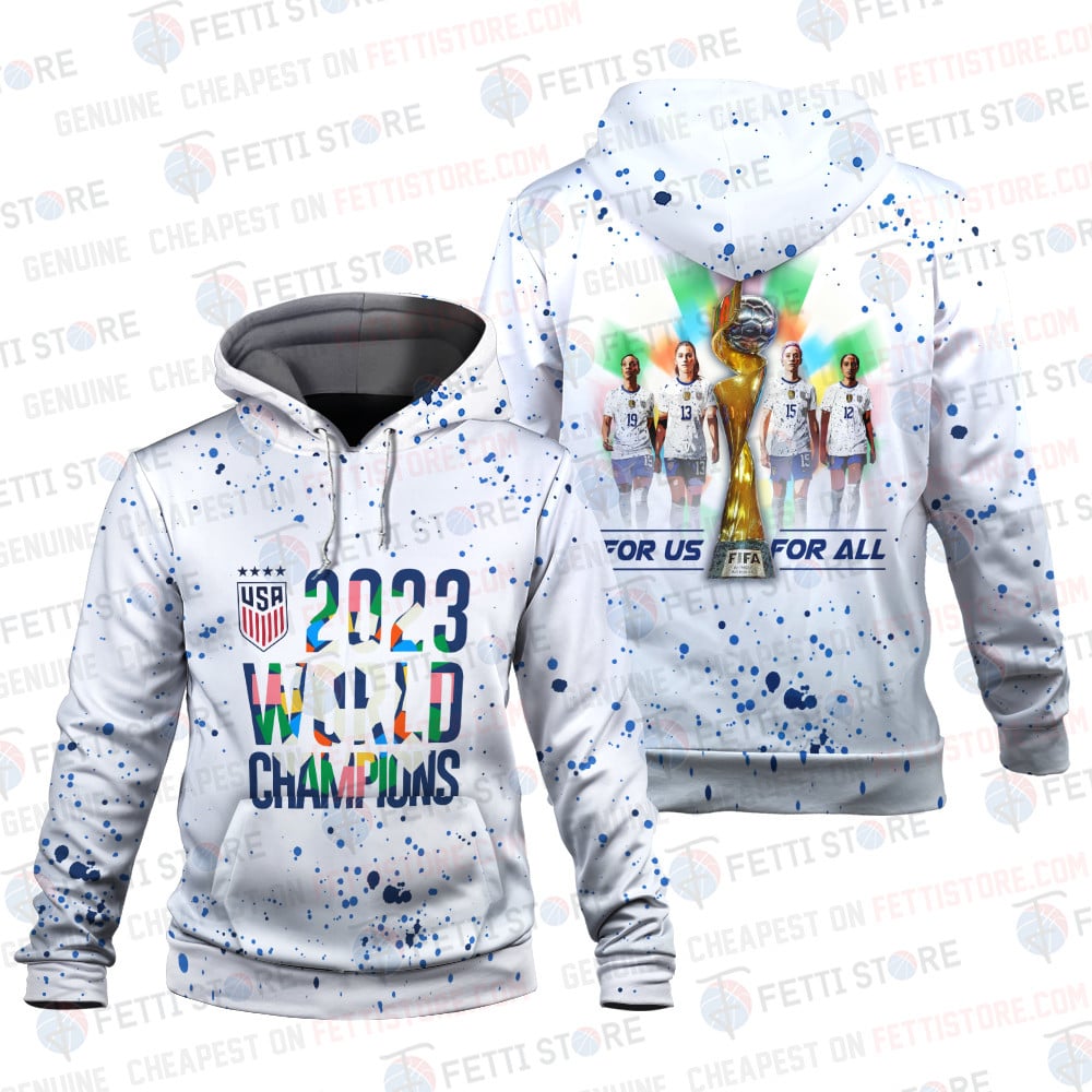 Uswnt 2023 Usa World Cup Champions White 3D Hoodie