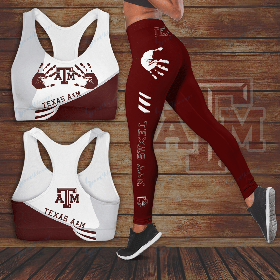 Texas A&M Aggies Leggings And Tank Top 173