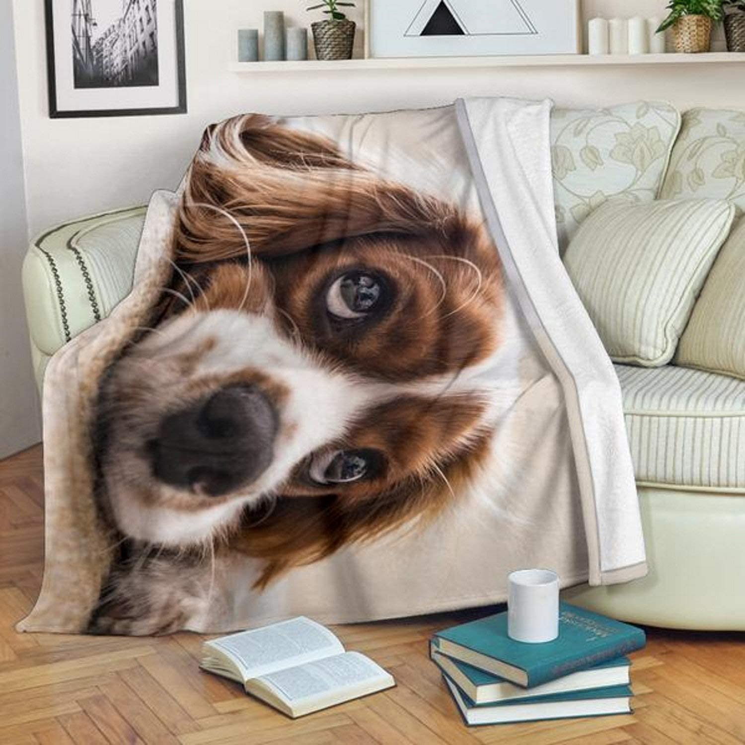 Blanket Gifts With Puppy Love, Dog Lover Gifts, Throws And Blankets, Housewarming Gift, Throw Blanket, Made To Order, Gift For Her, Blankets, Home And Living