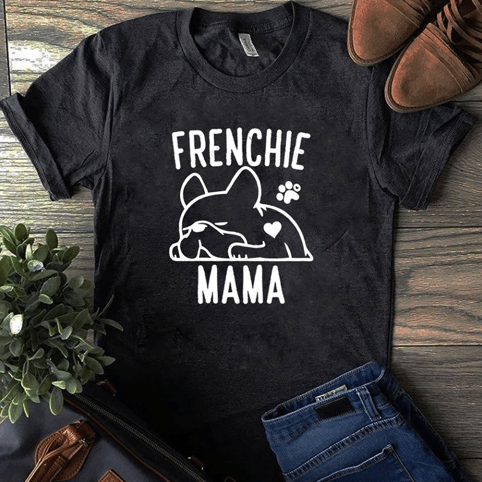 Pitbull frenchie mama heart animals T shirt hoodie sweater G95