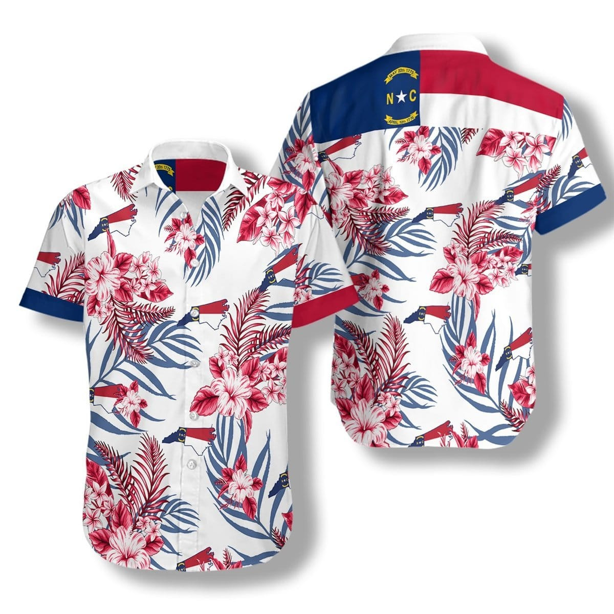 Hawaii Aloha Shirts North Carolina Proud Ha68020