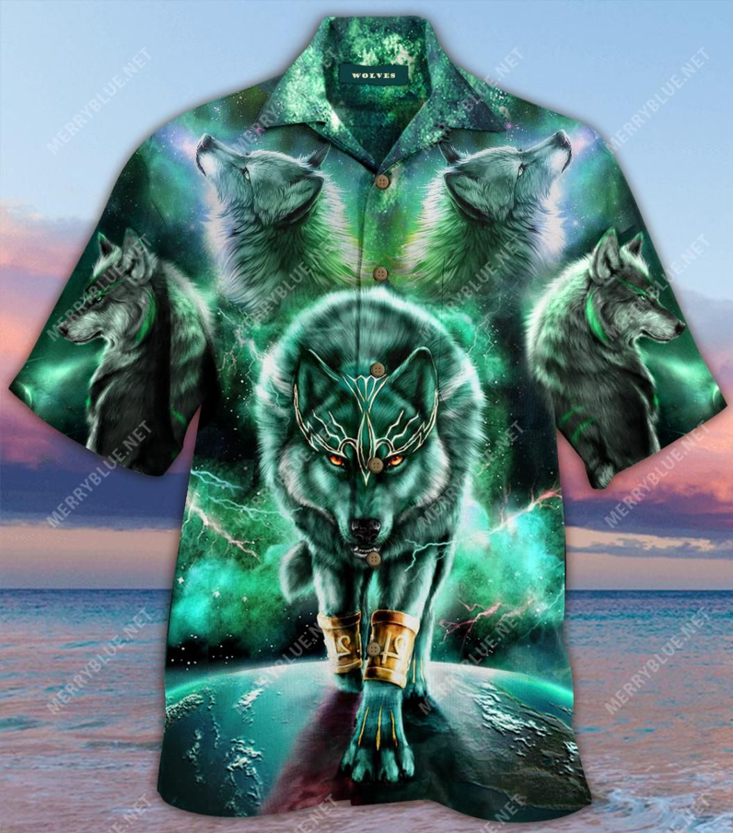 Wolf Worrior Aloha Hawaiian Shirt Colorful Short Sleeve Summer Beach Casual Shirt For Men And Women