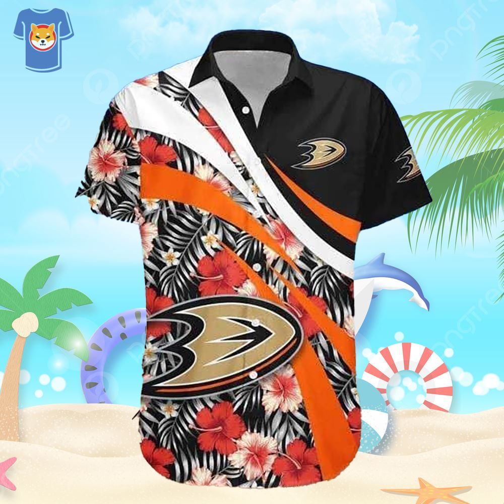 Nhl Anaheim Ducks Hawaiian Shirt Gift For Beach Trip