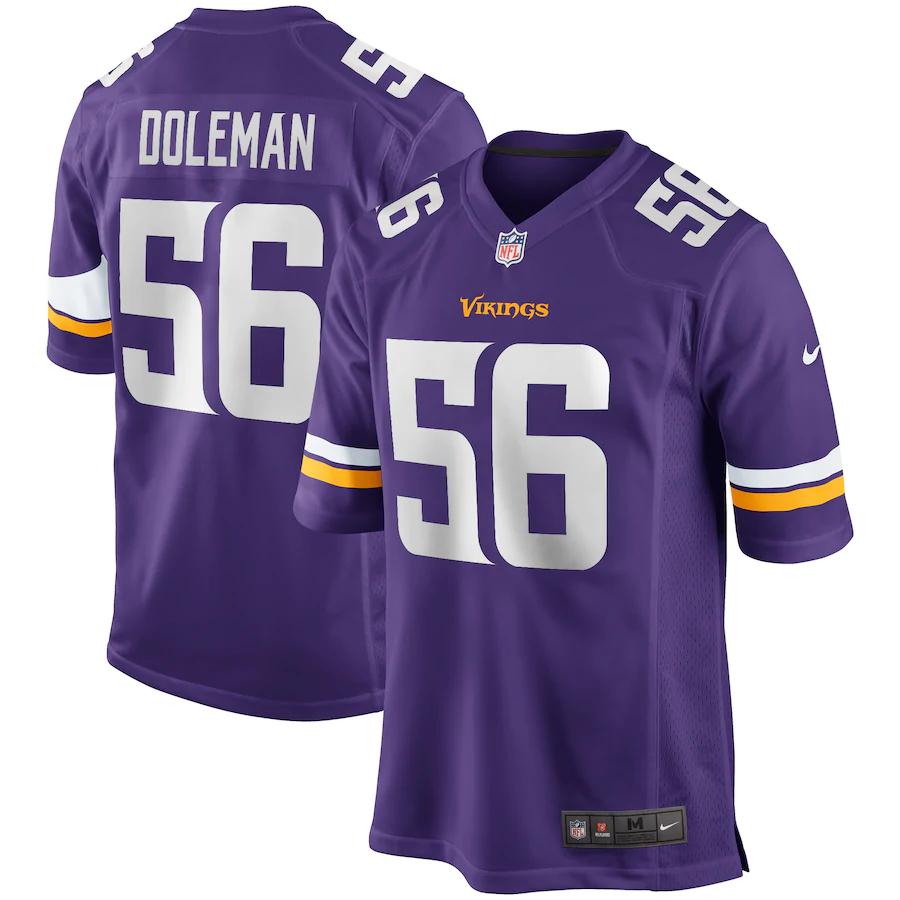 Chris Doleman Minnesota Vikings Nike Game Retired Player Jersey – Purple