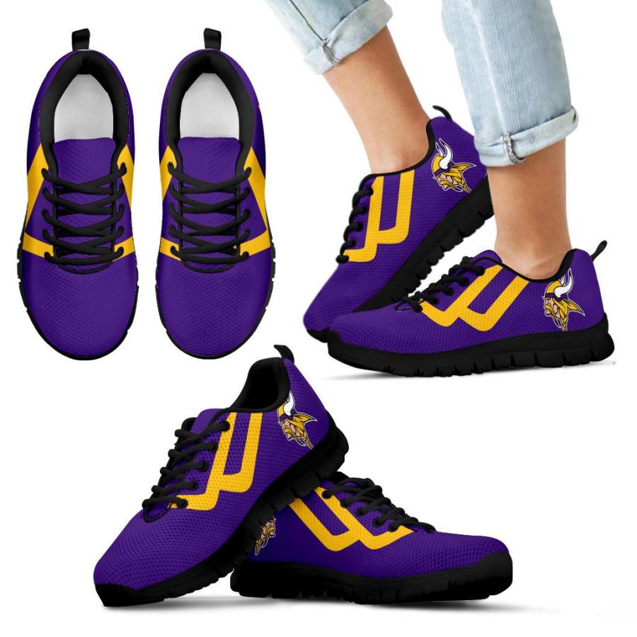 Line Bottom Straight Minnesota Vikings Sneakers