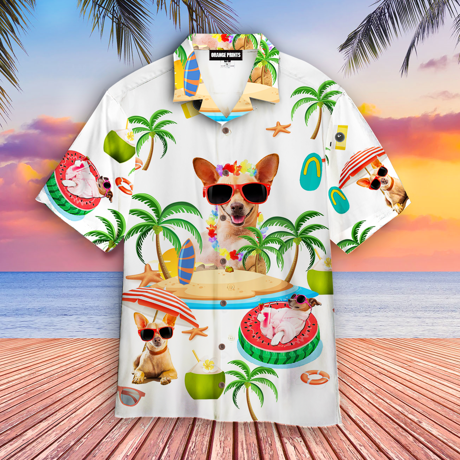 Chihuahua Hawaii Shirt For Men Women Ha104539