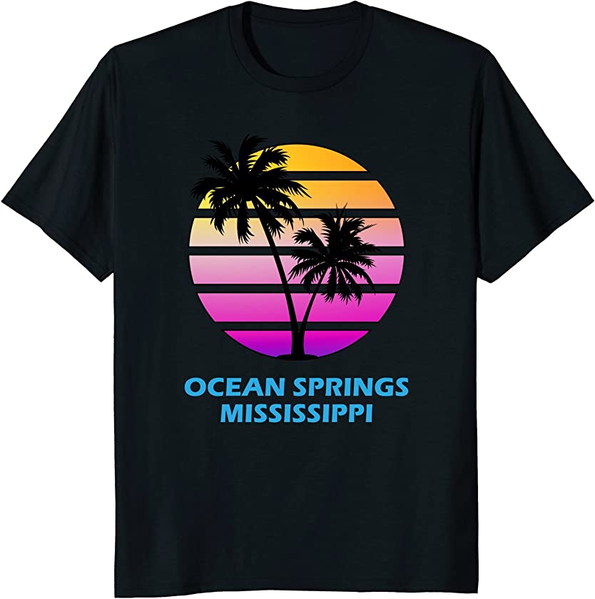 Vintage Ocean Springs MS Palm Tree Vacation Shirt