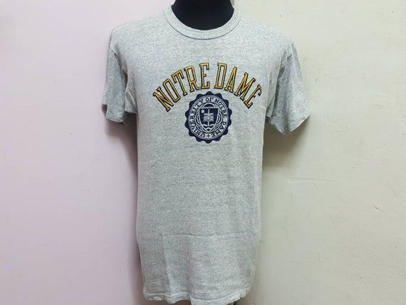 Vintage 1980 S Champion University Of Notredame Shirt