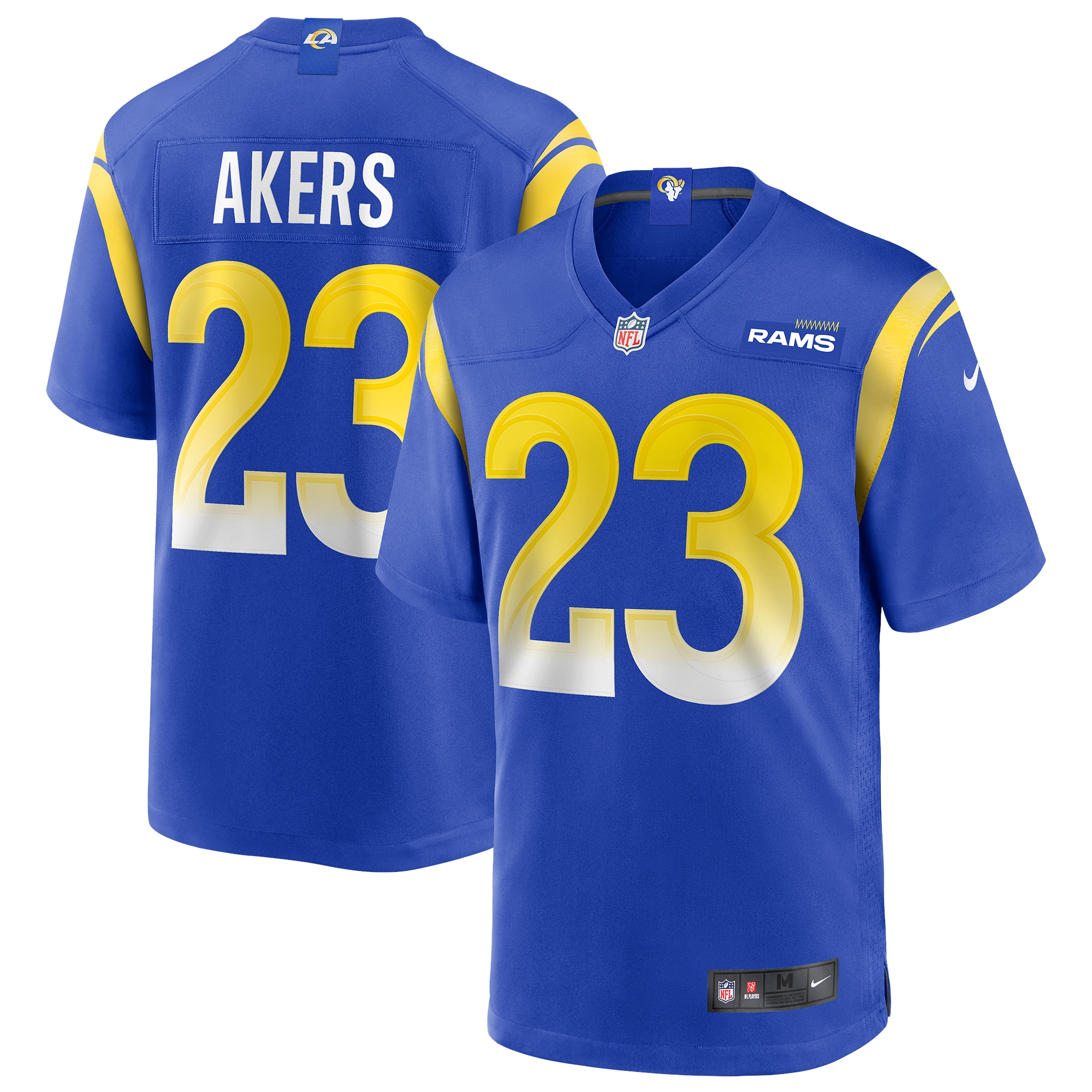 Men’s Los Angeles Rams Cam Akers Royal Game Player Jersey