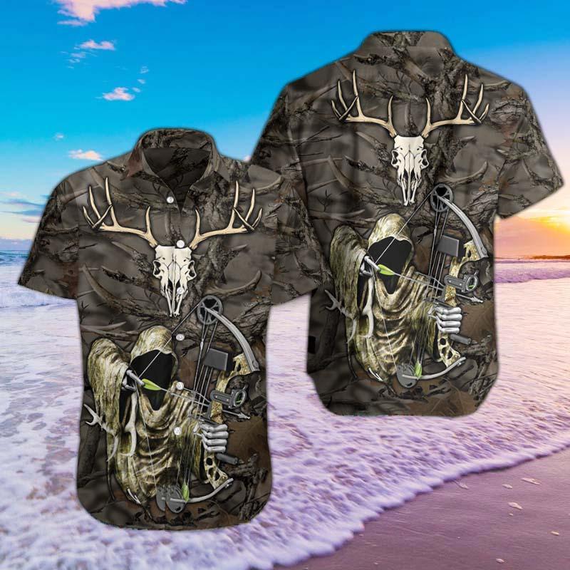 Hunting Reaper Hawaii Shirts Hawaiian Shirt For Men, Hawaiian Shirt For Women, Aloha Shirt, Hawaii Shirt