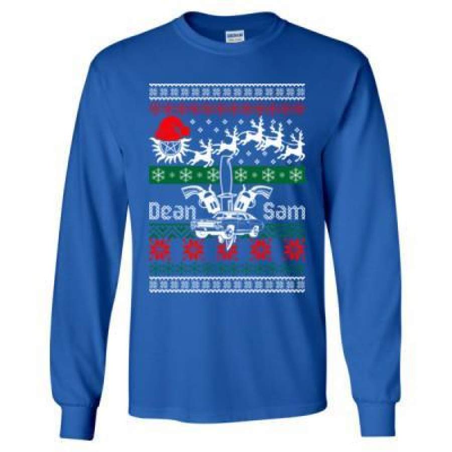 AGR Dean Sam Christmas Ugly Sweater Xmas – Long Sleeve T-Shirt