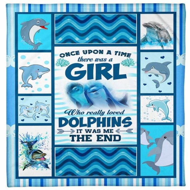 Dolphin Once Upon A Time CLM2412176S Sherpa Fleece Blanket