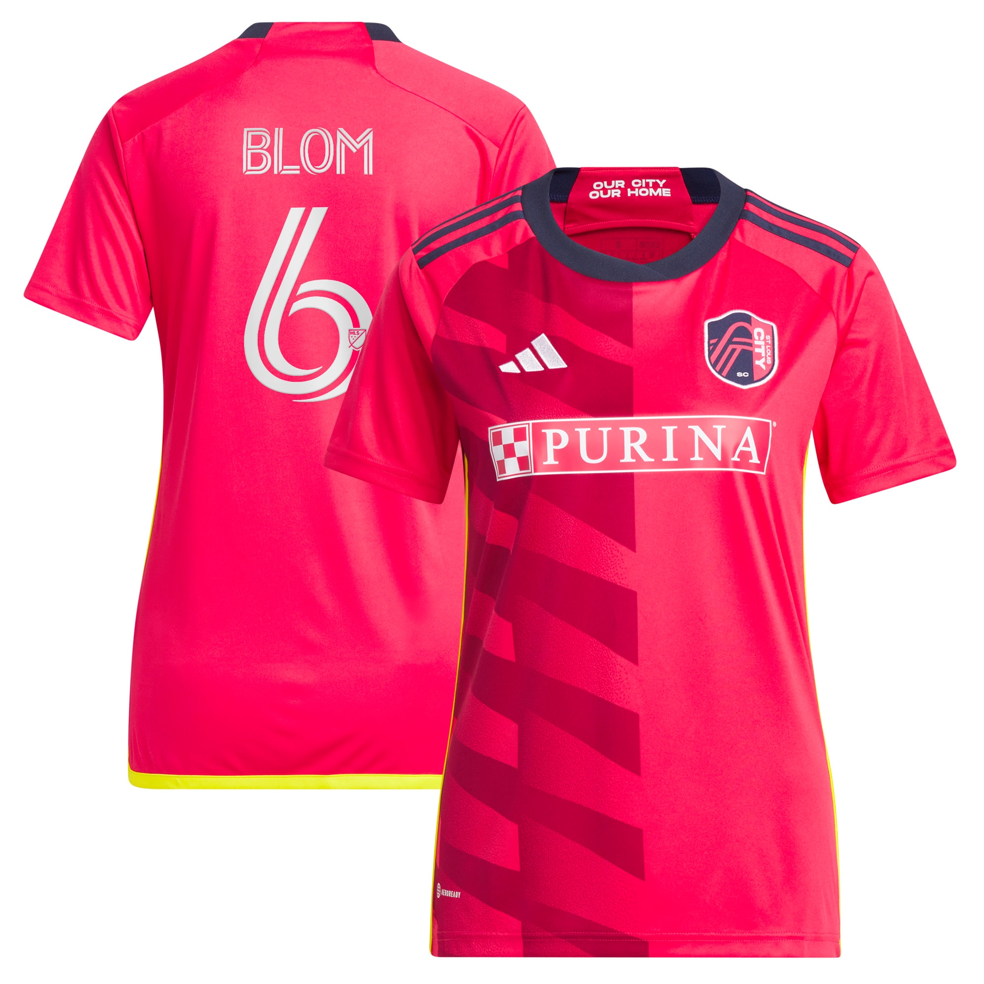 Njabulo Blom St. Louis City SC Women's 2023 CITY Kit Replica Jersey – Red