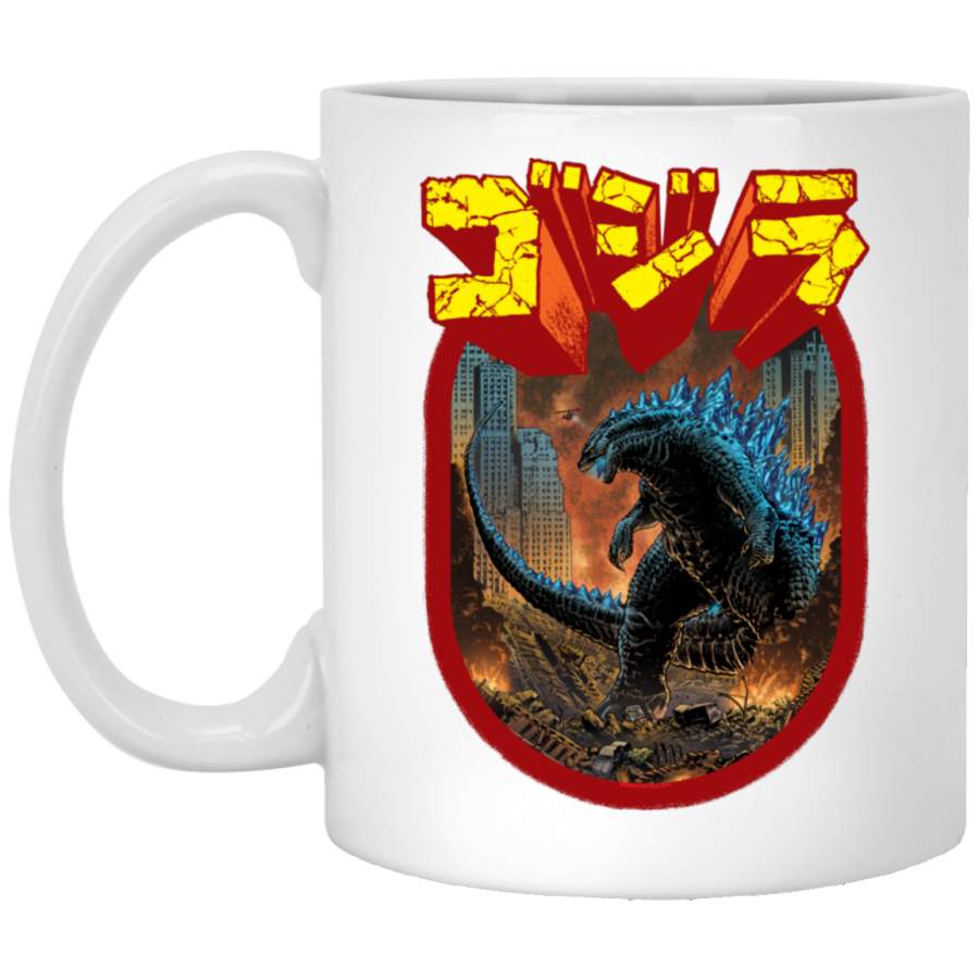 Godzilla Vintage Funny Mug White Mug