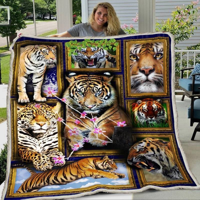 3d Huge Tiger Blanket