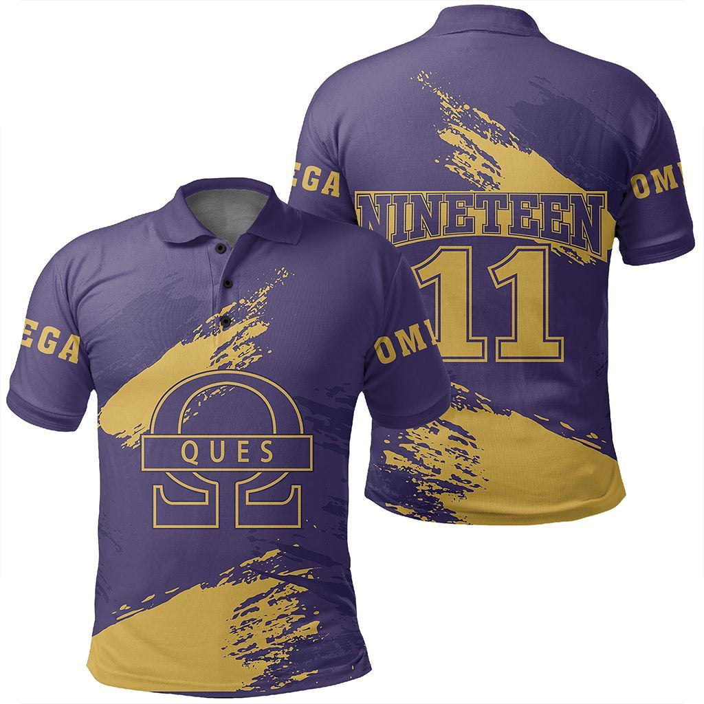 Wonder Print Polo Shirt – Omega Psi Phi Nineteen Polo Shirt