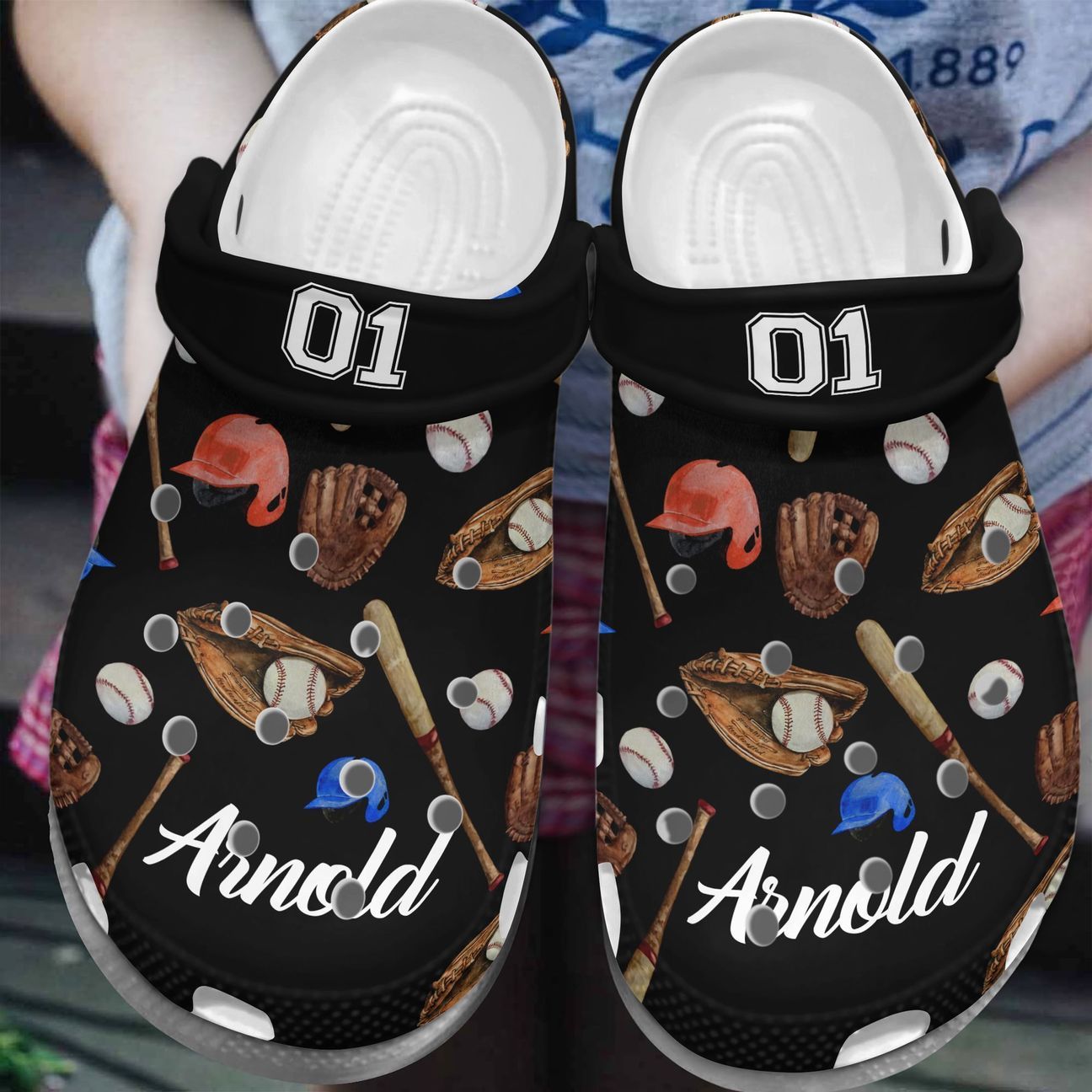 Baseball Personalize Clog, Custom Name, Text, Fashion Style For Women, Men, Kid, Print 3D Baseball Player