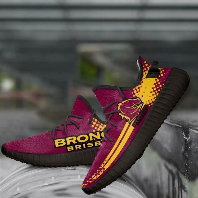 Brisbane Broncos Nrl Yeezy Customize Sneakers Sport Teams Top Branding Trends Custom Perfect Gift For Fans Shoes Yeezy Sneakers H99 1