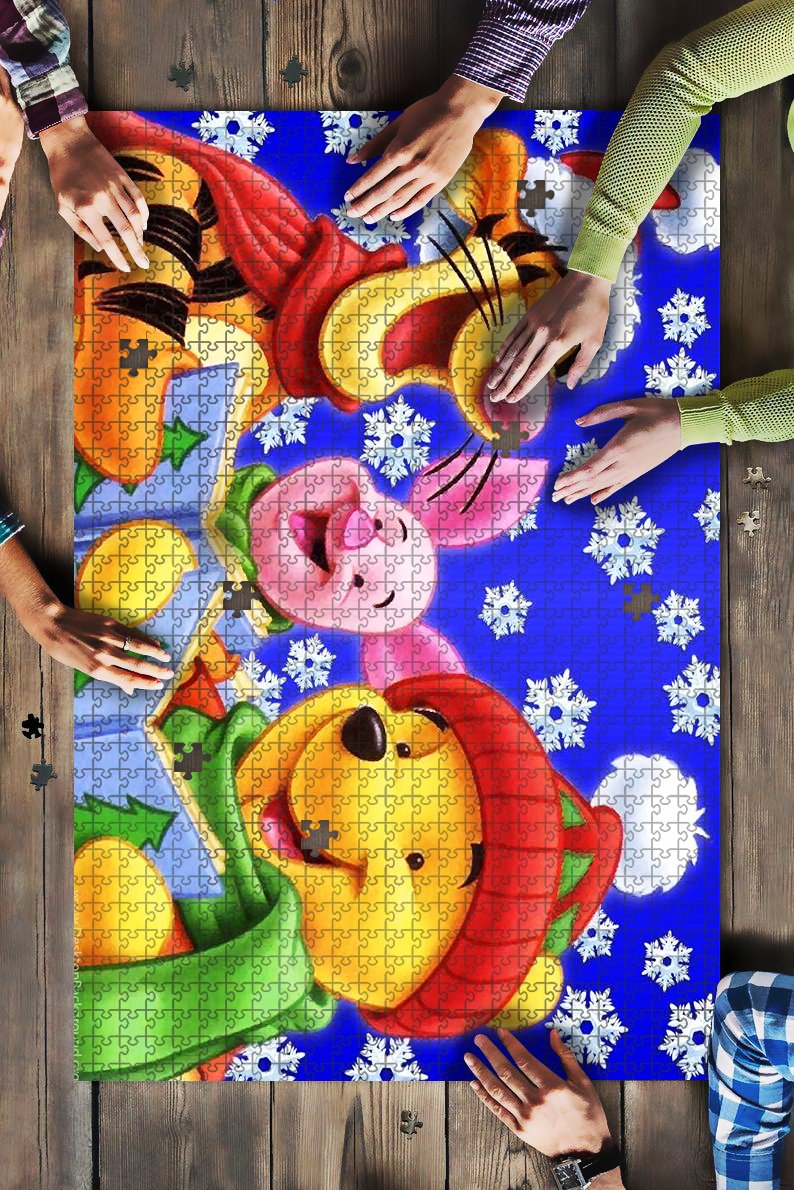 winnie the pooh christmas JIGSAW Puzzle