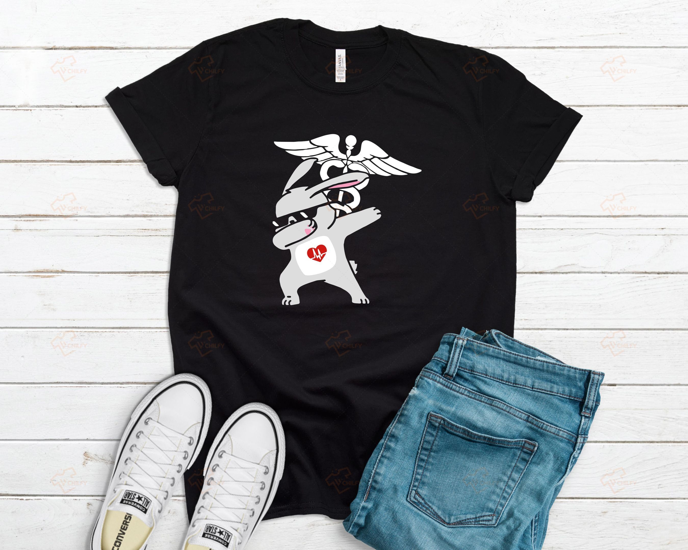 Christian Bunny Nurse Shirt, Funny Nurse Shirt, Medical shirts,Registered Nurse Shirt