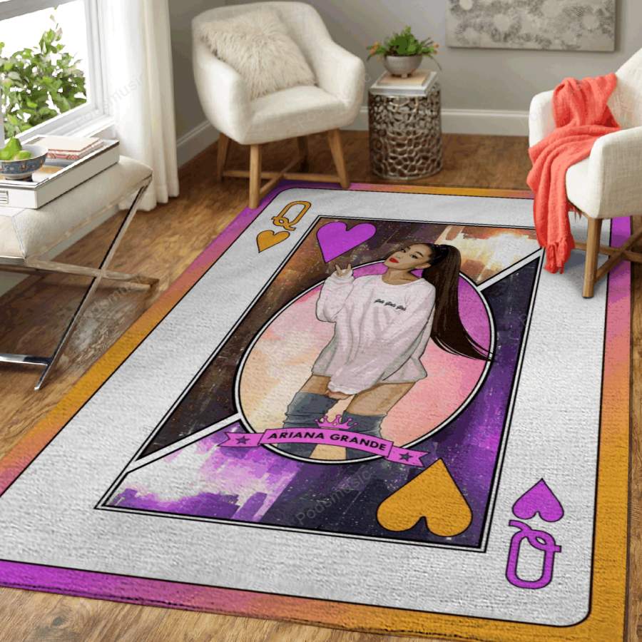 Queen Ariana Grande – Queens Of Music Art For Fans Area Rug Living Room Carpet Floor Decor