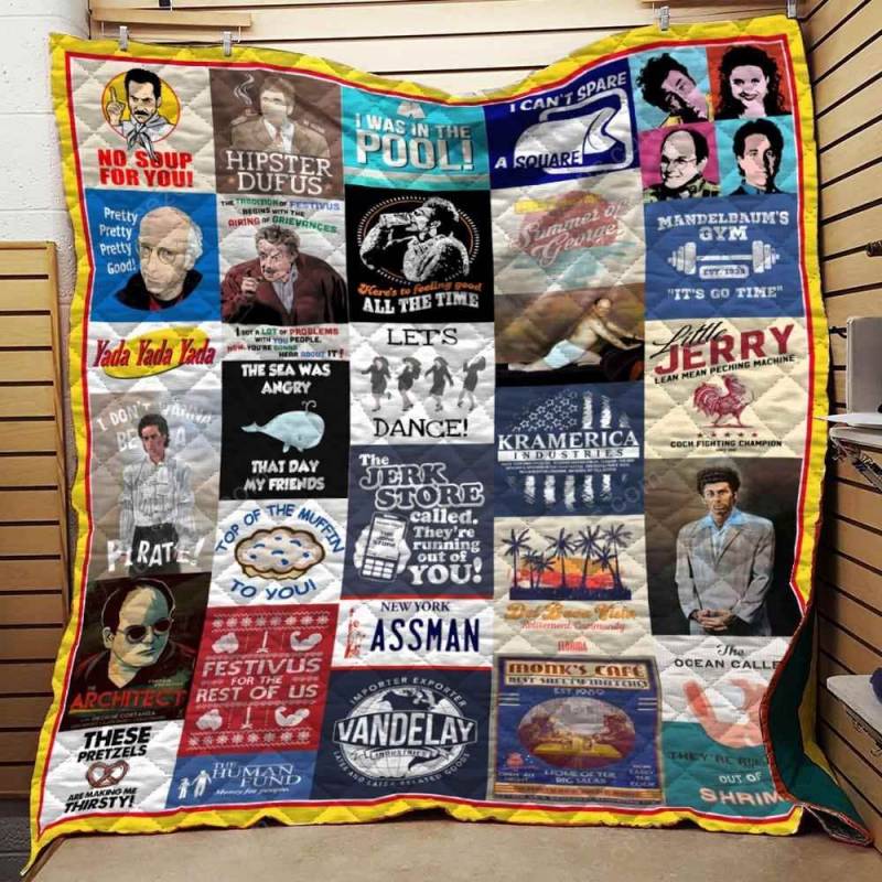 Seinfeld Quotes Collage Blanket TH10072019 Quilt