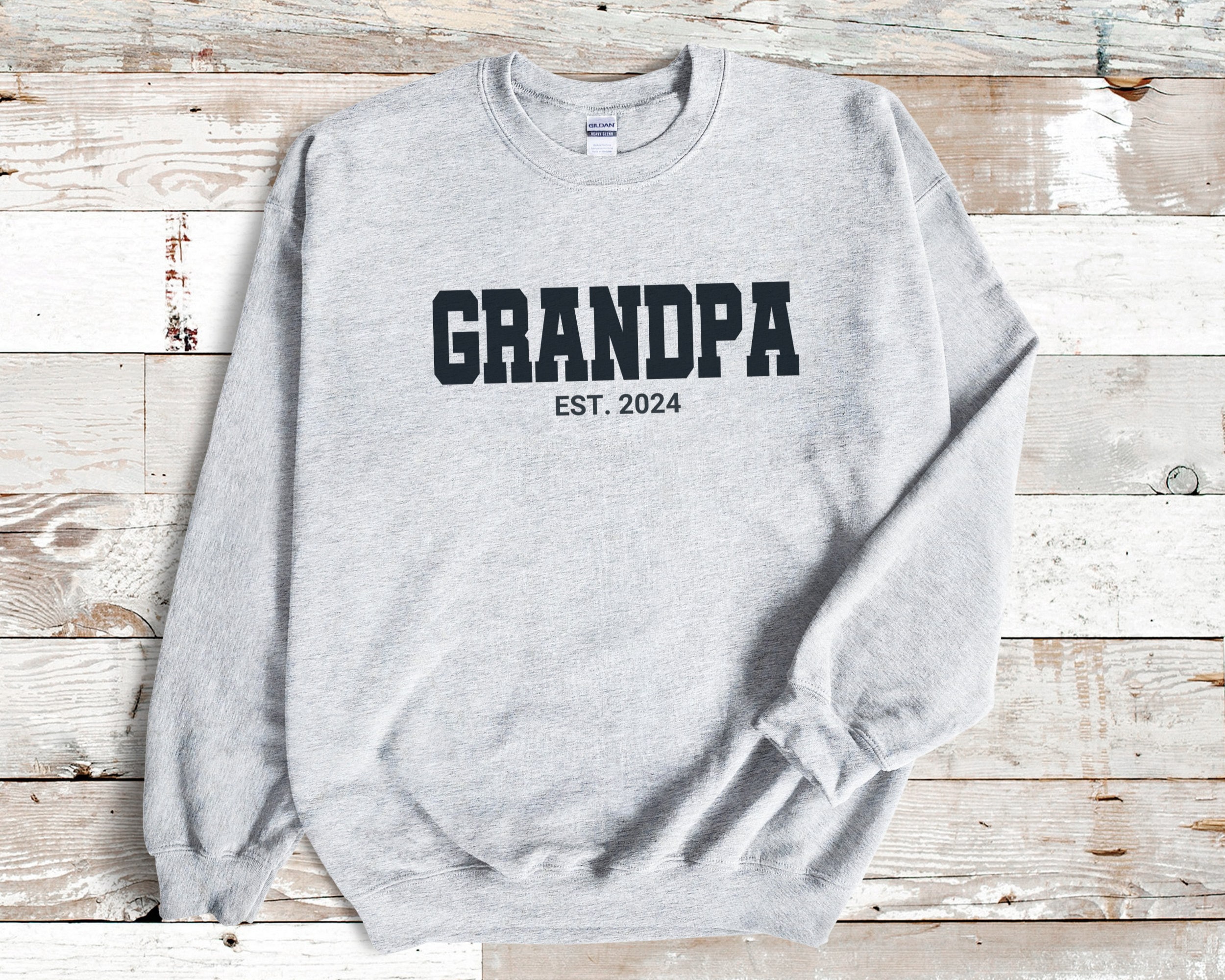 Grandpa EST 2024 Sweatshirt, Gift for Grandpa, Grandpa Shirt, Grandpa Gift, New Grandpa Gift, Papa Gift, Father’s Day Gift, Pregnancy Reveal 6