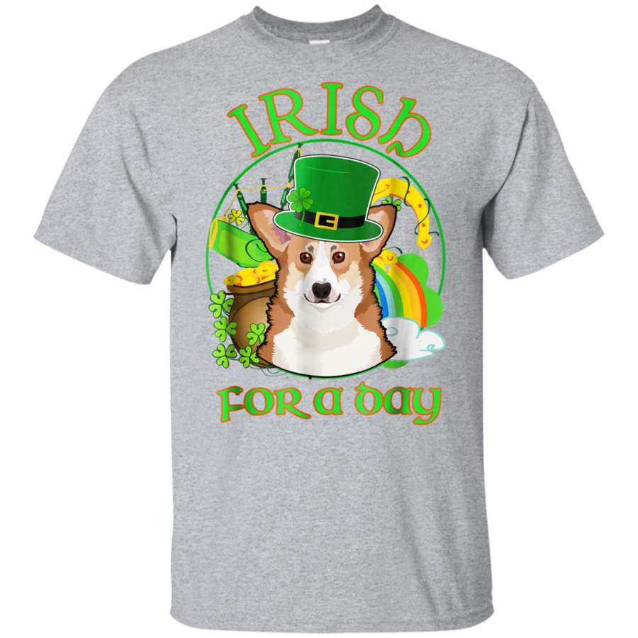 Irish For A Day Pembroke Welsh Corgi St Patricks Day (2) Kid’s T-Shirt