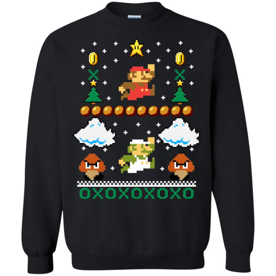 Super Mario Mario Goomba Ugly Christmas Sweatshirt