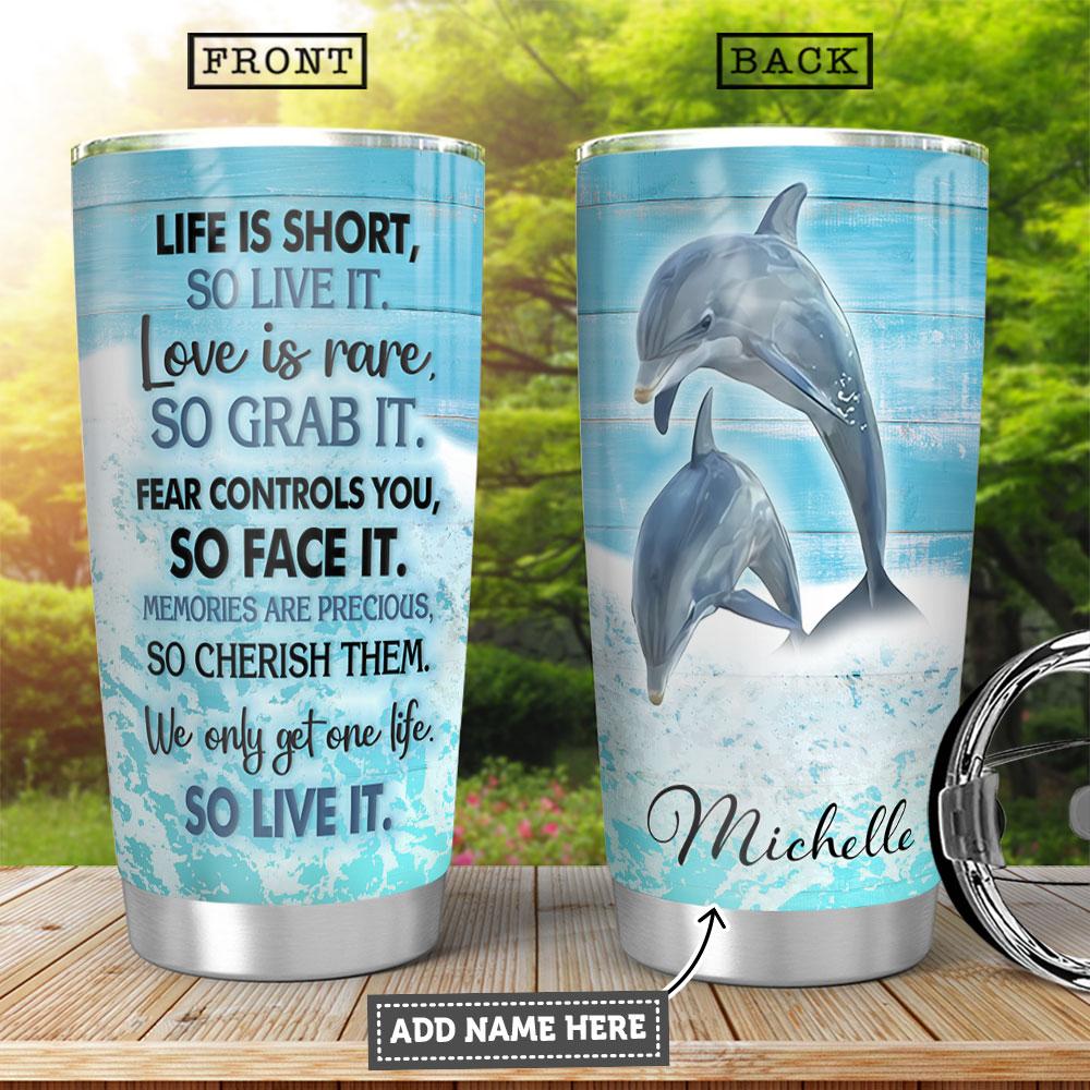 Dolphin Personalized HHA1410018 Stainless Steel Tumbler