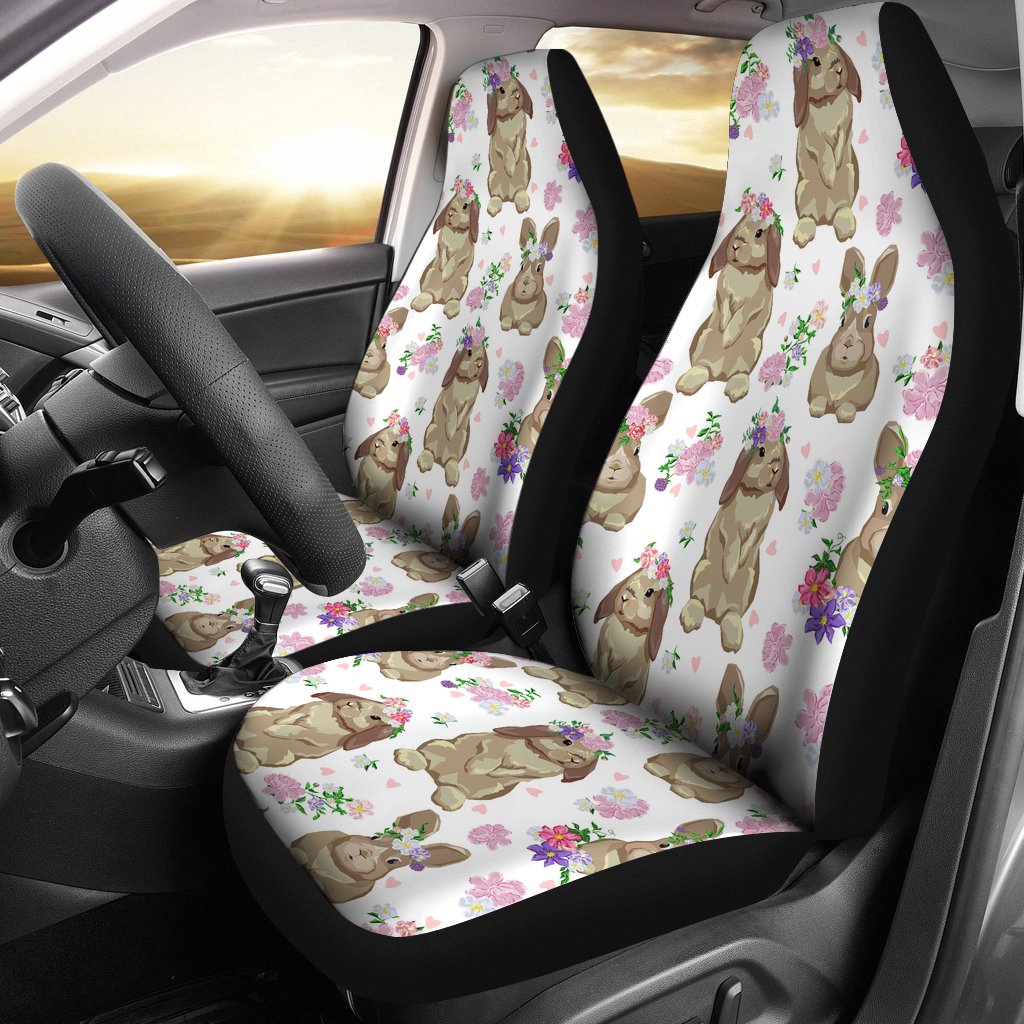 Rabbit Pattern Universal Fit Car Seat Covers