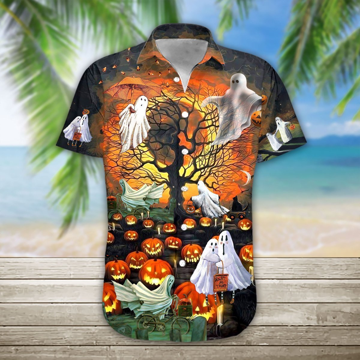 Boo Halloween Hawaii Shirt For Men Women Adult Ha40570