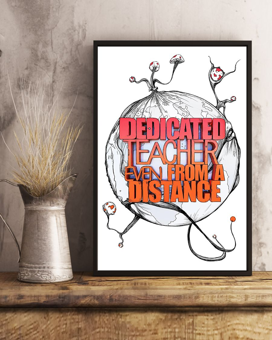 Teacher Poster Dedicated Teacher Even From A Distance Vintage Room Home Decor Wall Art Back To School Gifts Idea – Mostsuit