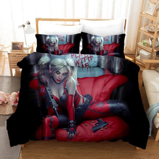 Birds Of Prey Harley Quinn 27 Duvet Cover Pillowcase Home Decor 3D Bedding Set Bedroom