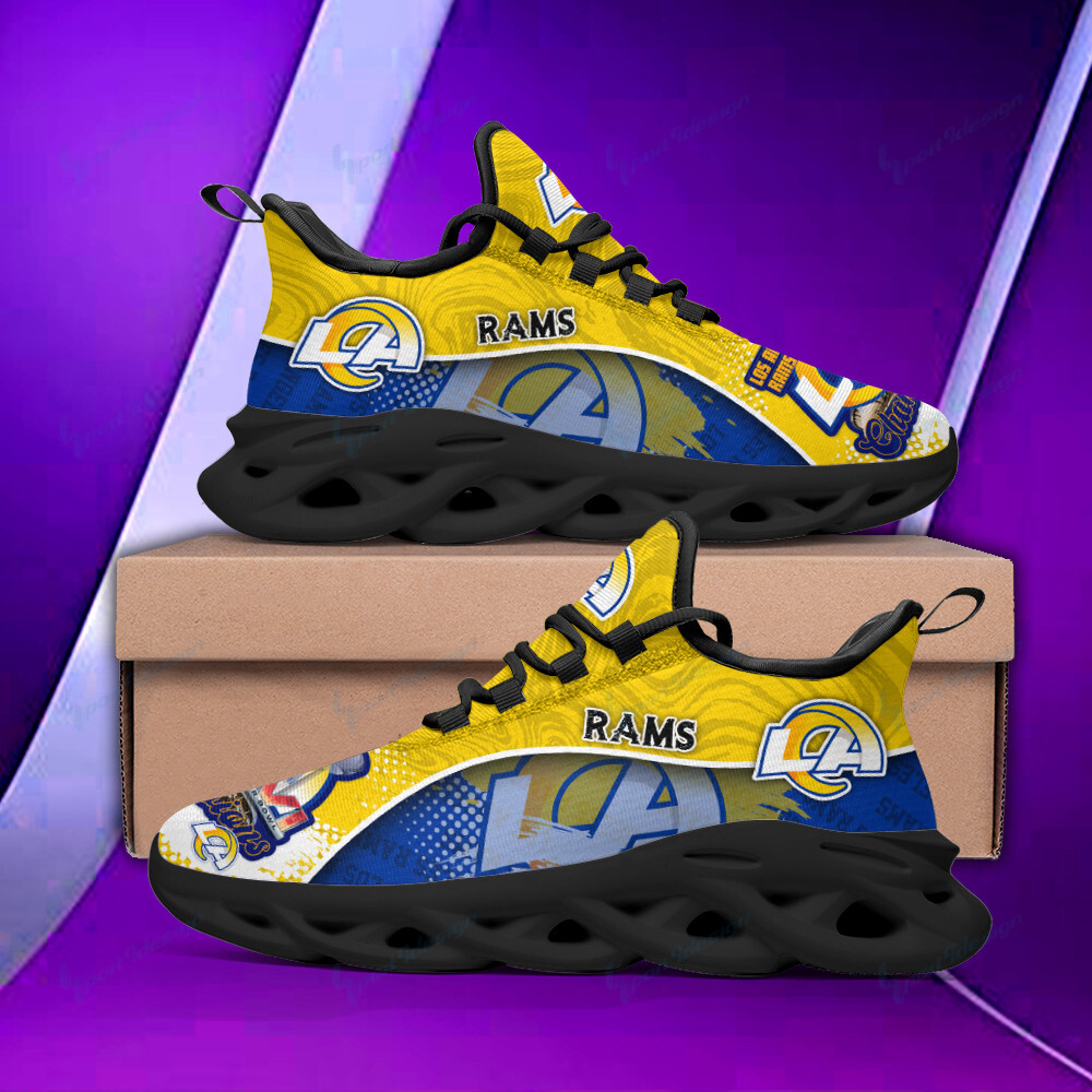 Los Angeles Rams Yezy Running Sneakers Bg877