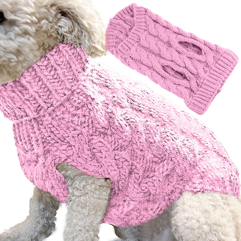 New Winter Warm Dog Cat Sweater Clothing Turtleneck Knitted Pet Dog Puppy Clothes Costume For Small Dogs Cats Sphynx Outfit Vest alx