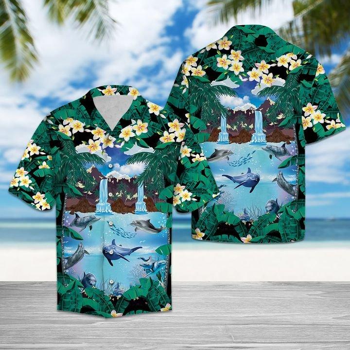 Awesome Dolphin Hawaiian Shirt | For Men & Women | Hw8009