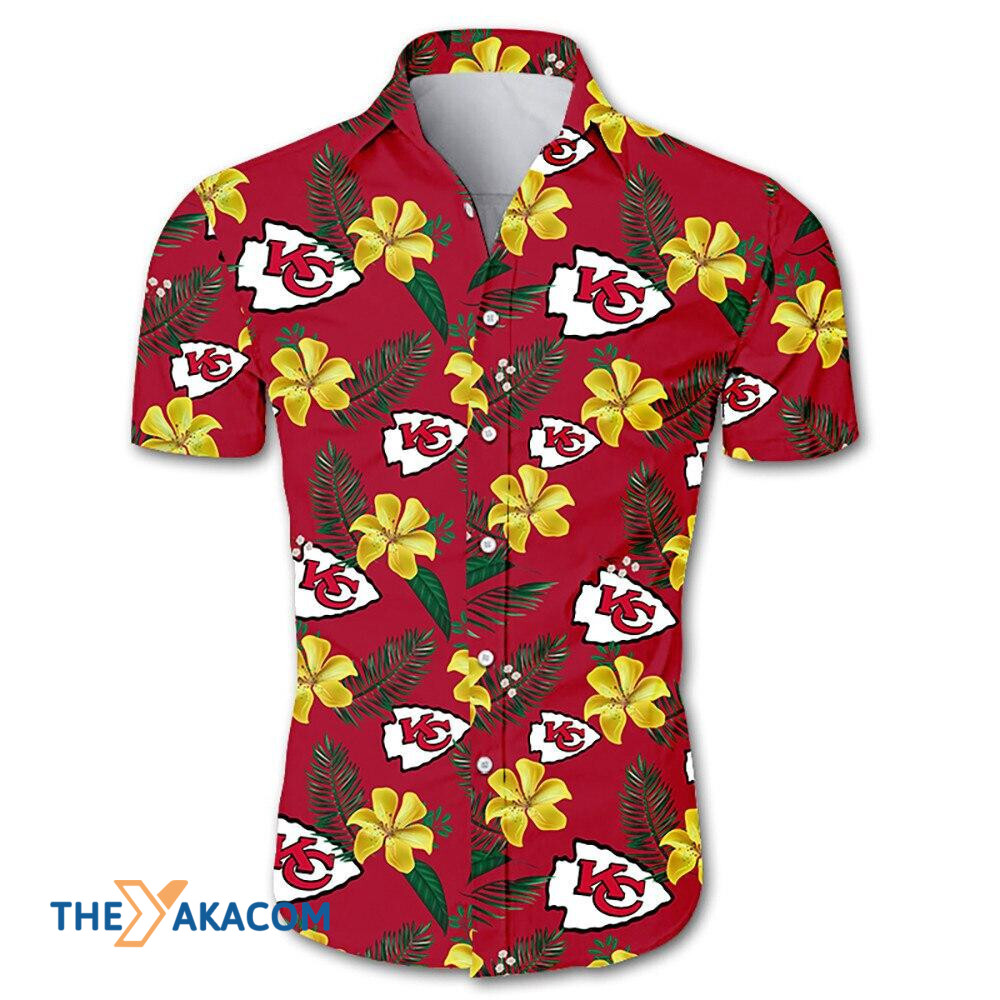 Kansas City American Football Team Road Super Bowl Team Floral Gift For Fan Button Up Shirt Short Sleeve Hawaiian Shirt