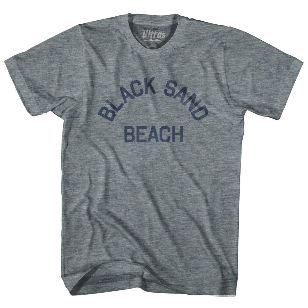 Alaska Black Sand Beach Womens Tri-Blend Junior Cut Vintage T-shirt