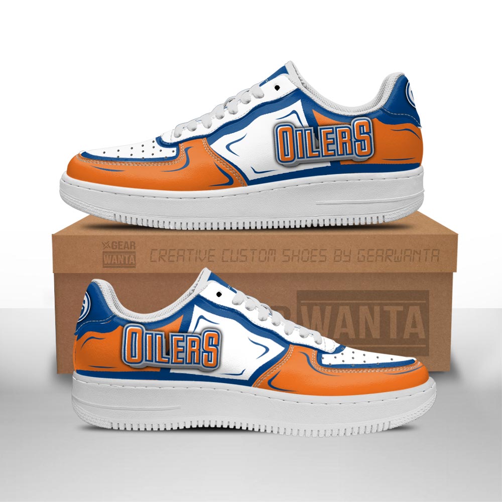 Edmonton Oilers Air Sneakers Custom Naf Shoes For Fan