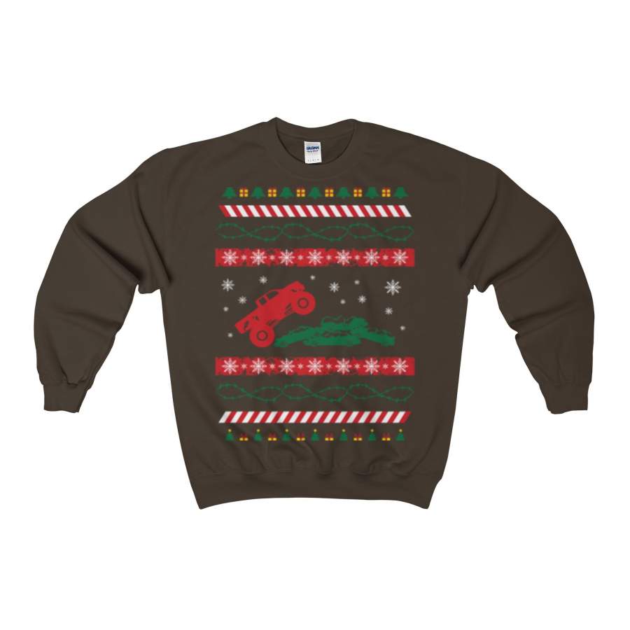 truck ugly christmas sweatshirt