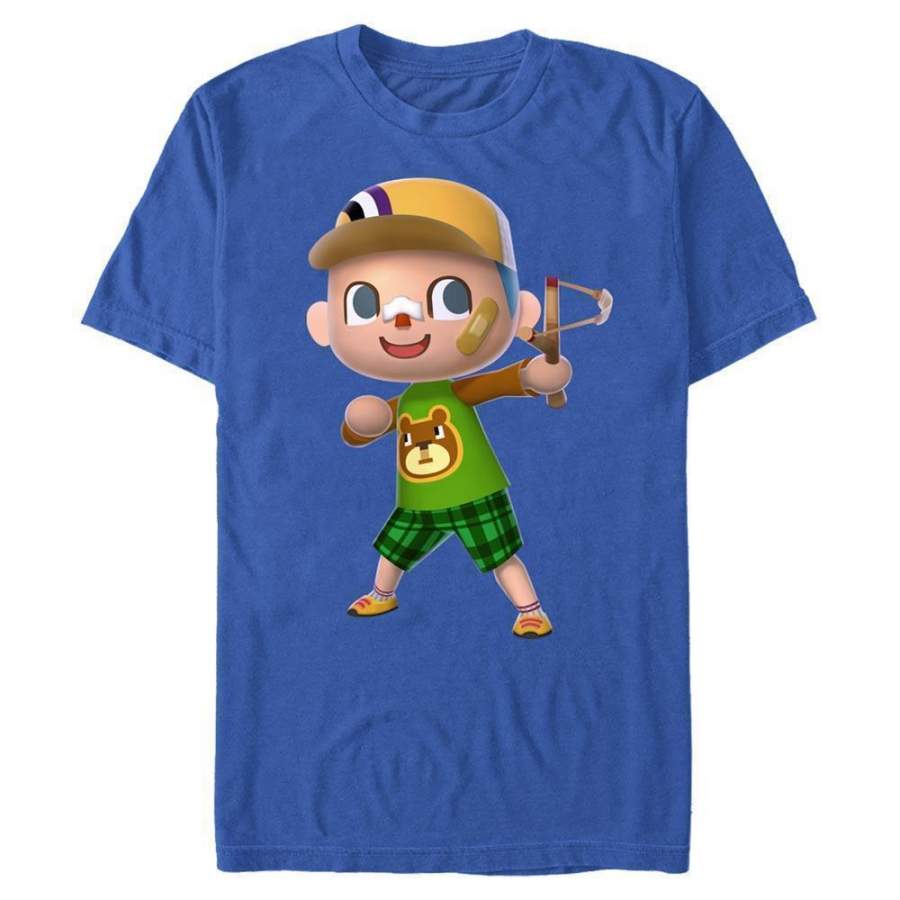 Animal Crossing Slingshot – Animal Crossing Nintendo T-Shirt, Royal Blue