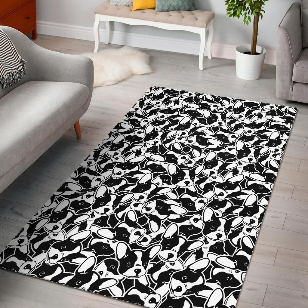 Bulldog Pattern Print Area Limited Edition  Sku 263381 Rug